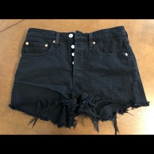 Levi’s 501 High Rise Denim Shorts